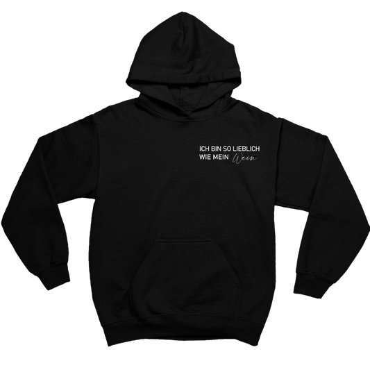 Ich bin so lieblich wie mein Wein - Herren Hoodie