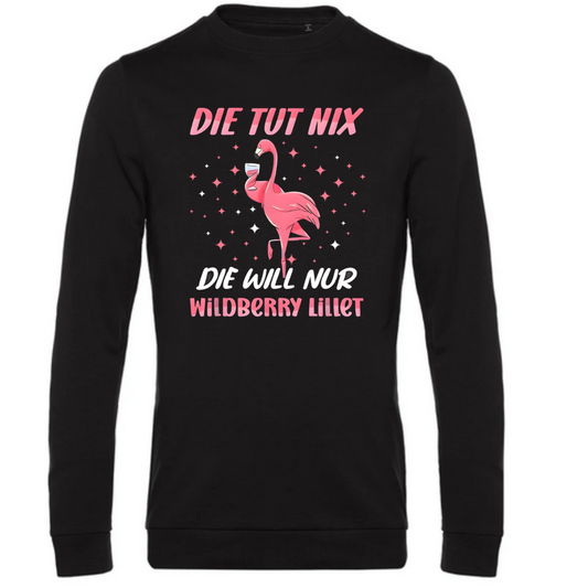 Flamingo - die tut nix, die will nur Wildberry Lillet - Herren Sweatshirt