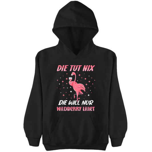 Flamingo - die tut nix, die will nur Wildberry Lillet - Damen Hoodie