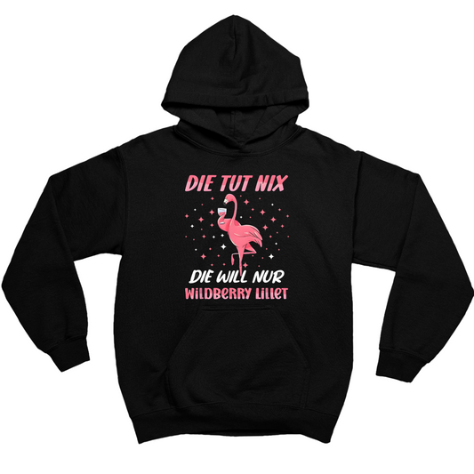 Flamingo - die tut nix, die will nur Wildberry Lillet - Herren Hoodie