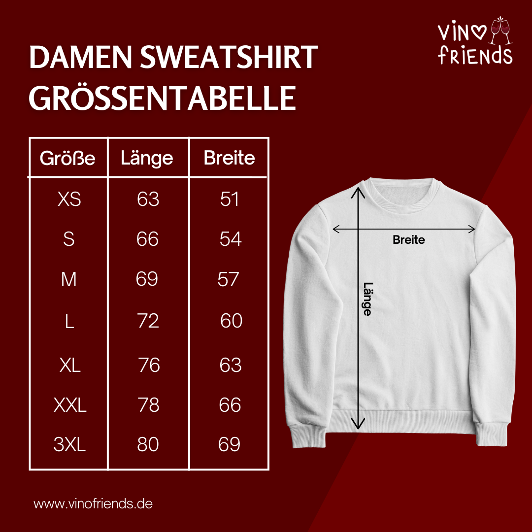 Ich bin so lieblich wie mein Wein - Damen Sweatshirt