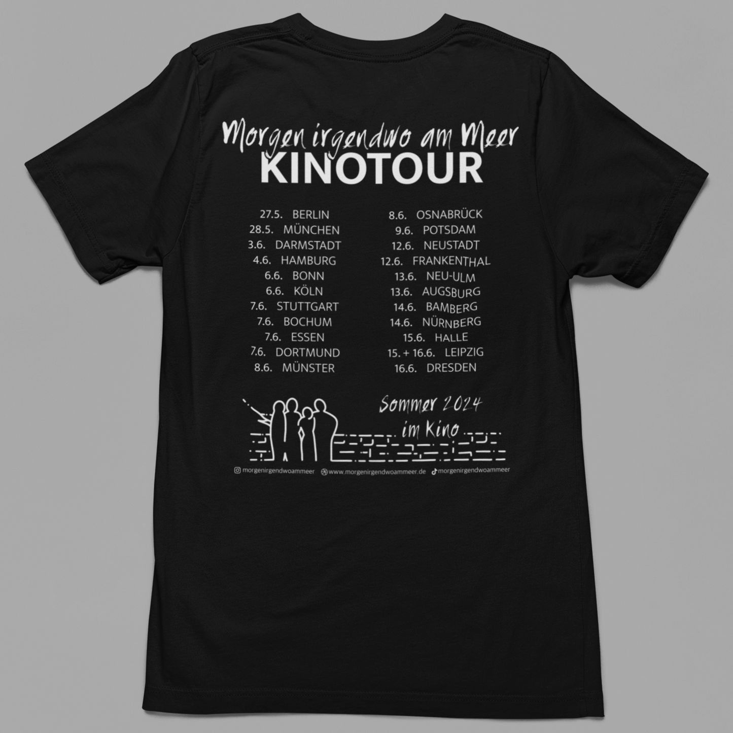 Offizielles "Morgen irgendwo am Meer" Kinotour T-Shirt