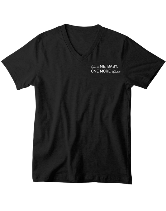 Give ME, BABY, ONE MORE Wine - V-Ausschnitt Herrenshirt