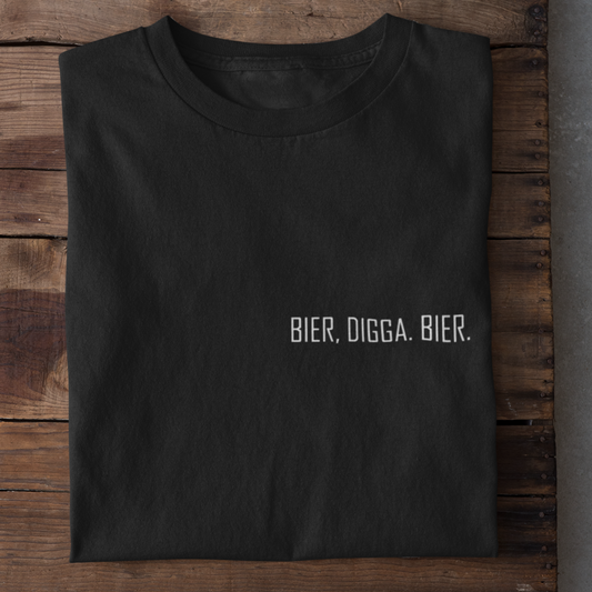 BIER, DIGGA. BIER. - Herren Bio-Baumwolle T-Shirt