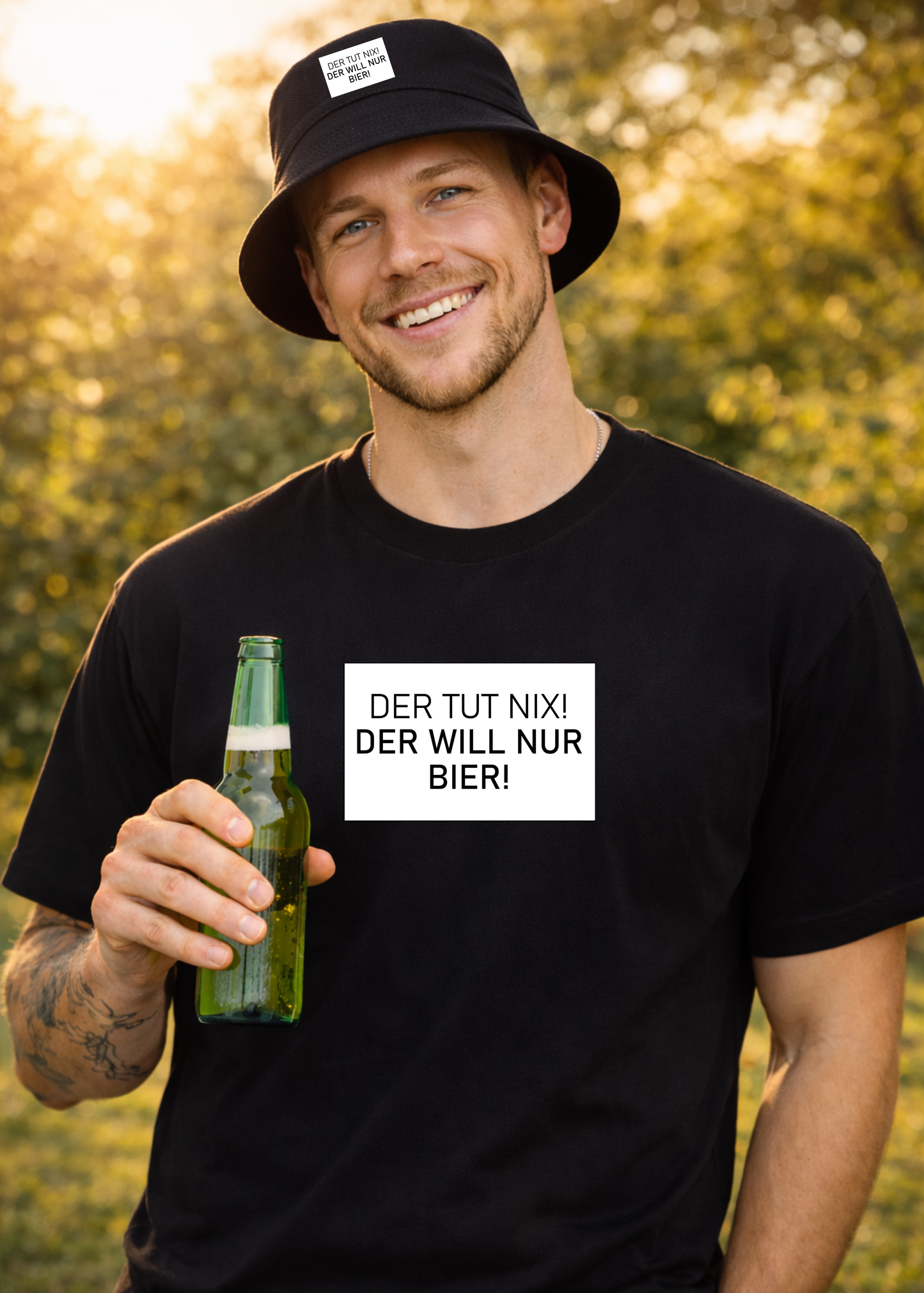Der tut nix der will nur Bier - Bucket Hat