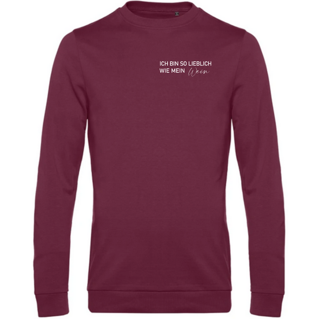 Ich bin so lieblich wie mein Wein - Herren Sweatshirt