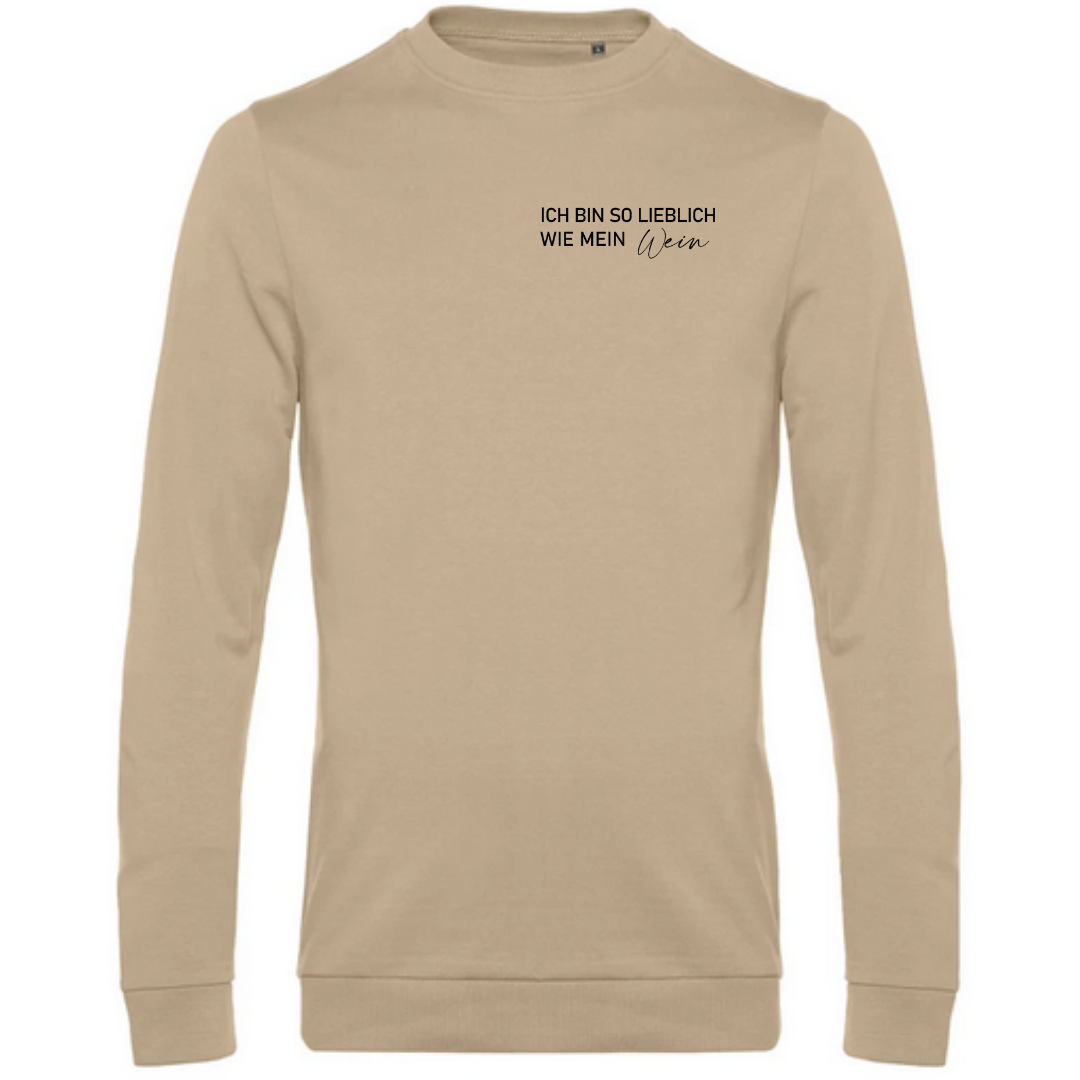 Ich bin so lieblich wie mein Wein - Herren Sweatshirt