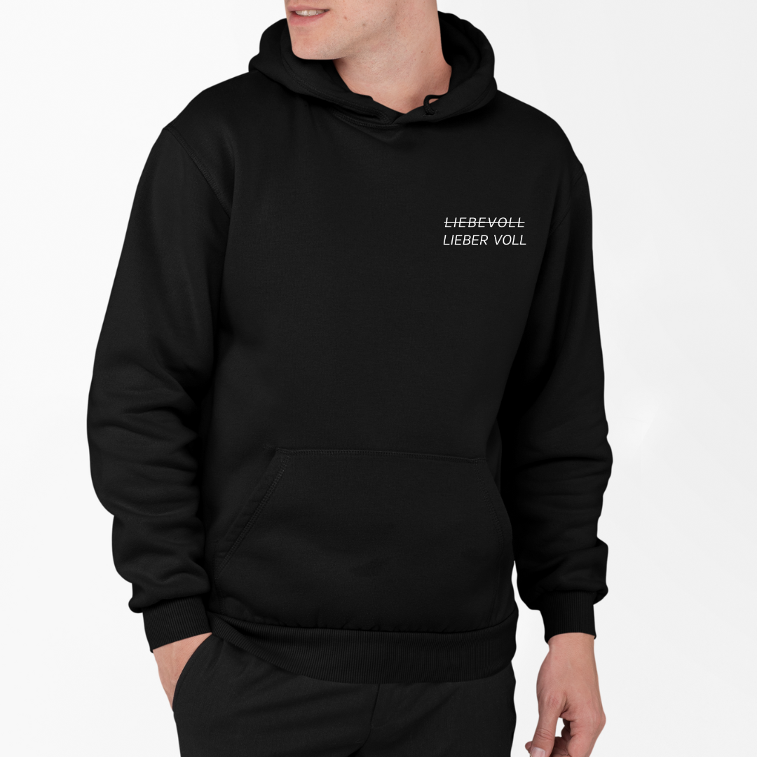 LIEBER VOLL - Herren Hoodie
