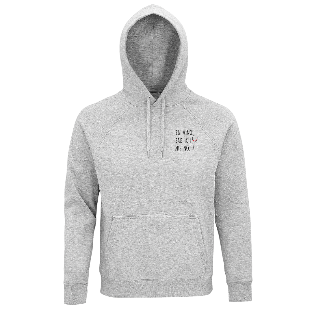 Zu Vino sag ich nie no - Unisex Bio Hoodie