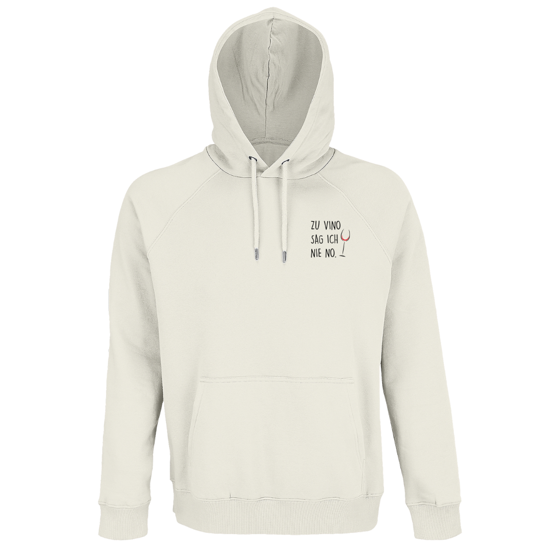 Zu Vino sag ich nie no - Unisex Bio Hoodie