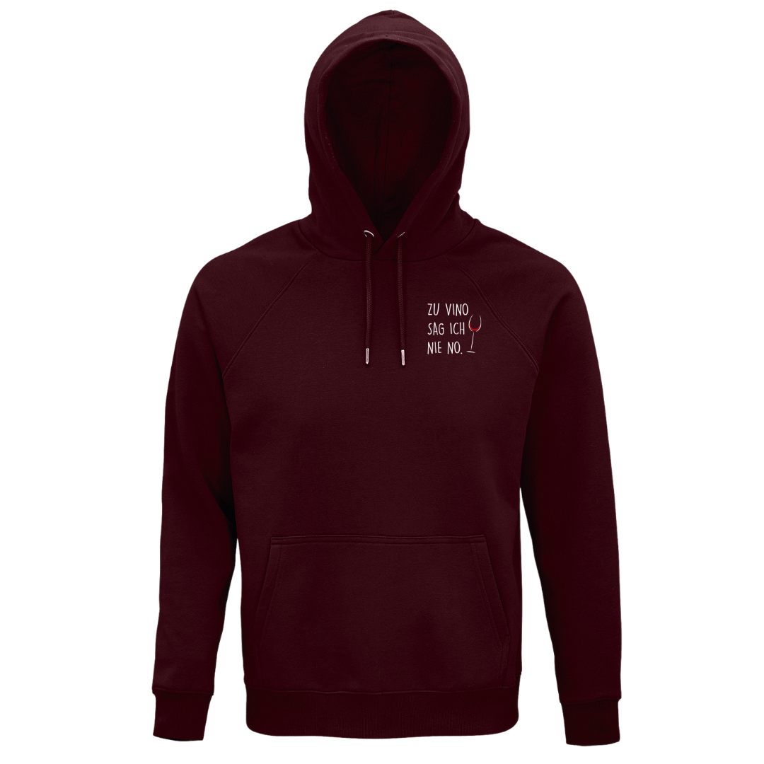 Zu Vino sag ich nie no - Unisex Bio Hoodie