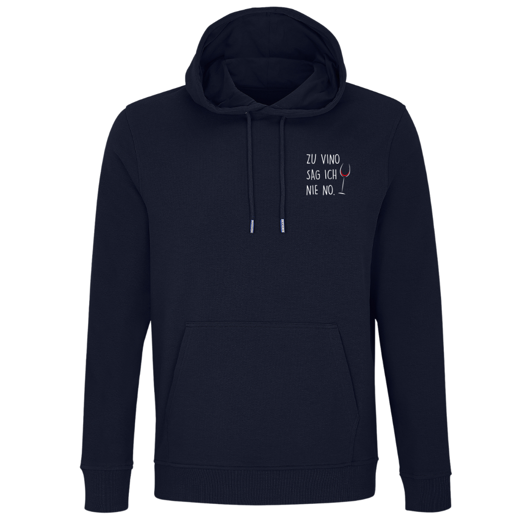 Zu Vino sag ich nie no - Unisex Bio Hoodie