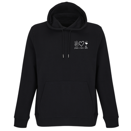 Peace Love Wine - Unisex Bio Hoodie
