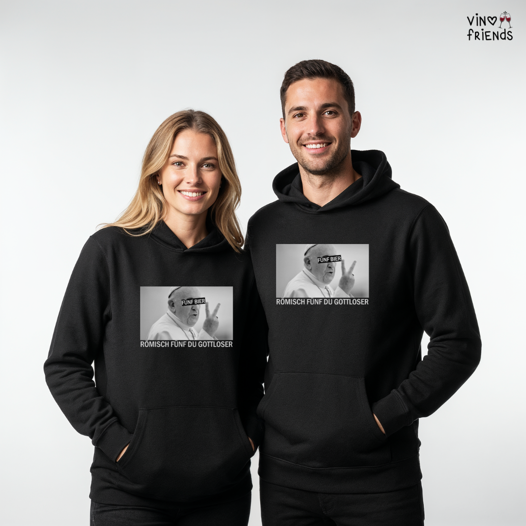 Römisch fünf du Gottloser - Unisex Bio Hoodie