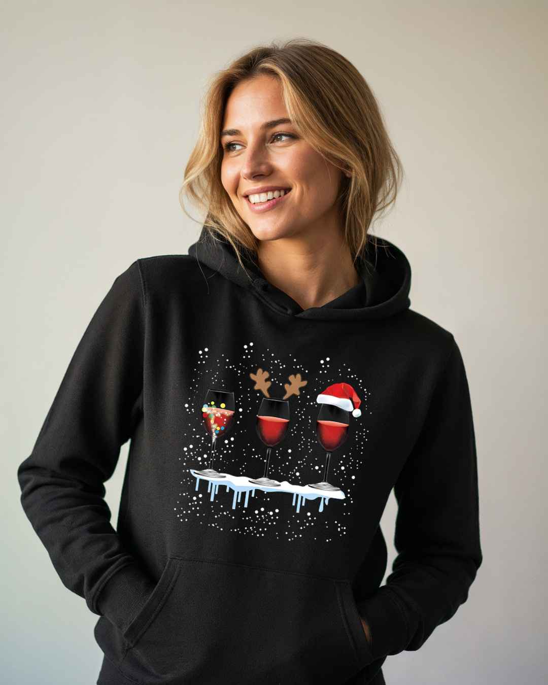 Christmas Wine Party - Damen Hoodie