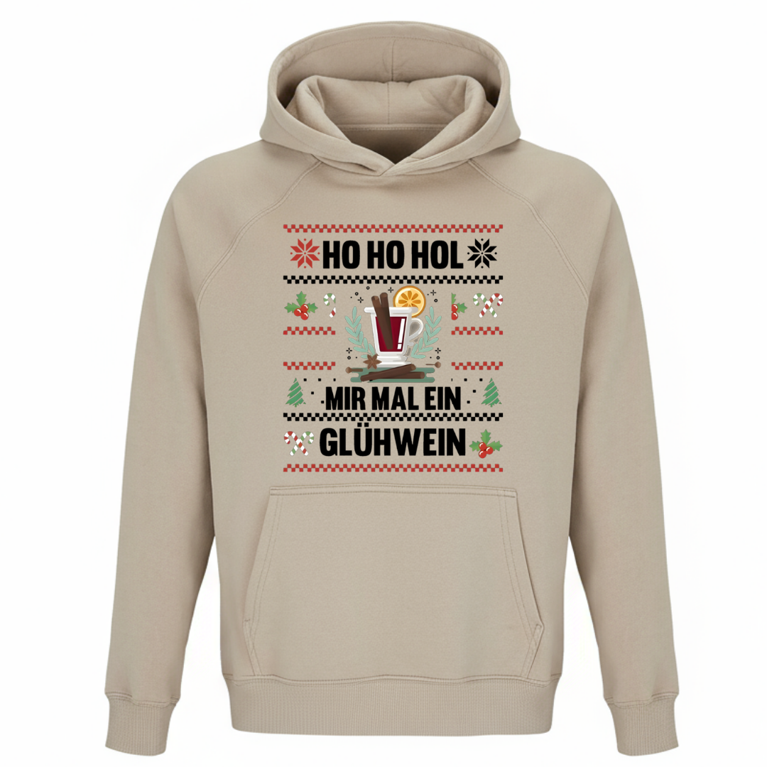 Hol mir mal ein Glühwein - Unisex Bio Hoodie