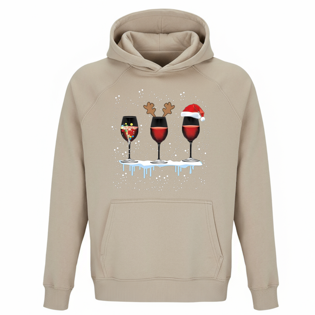 Christmas Wine Party - Unisex Bio Hoodie