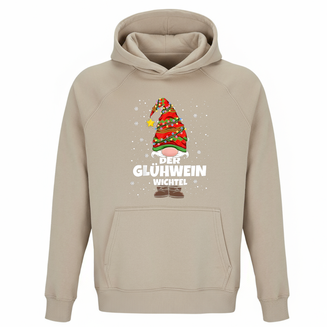Der Glühwein Wichtel - Unisex Bio Hoodie