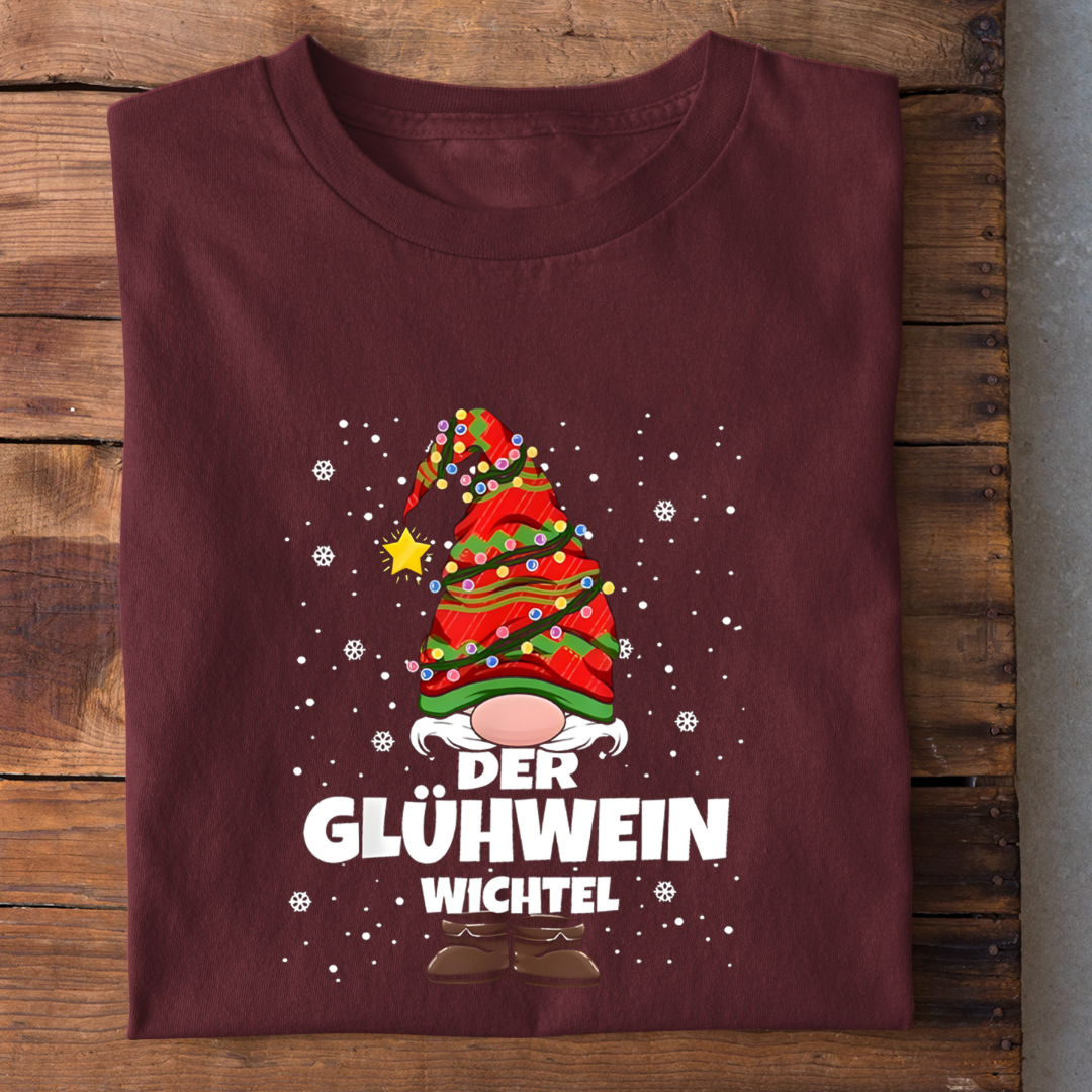 Der Glühwein Wichtel - Herren Bio-Baumwolle T-Shirt