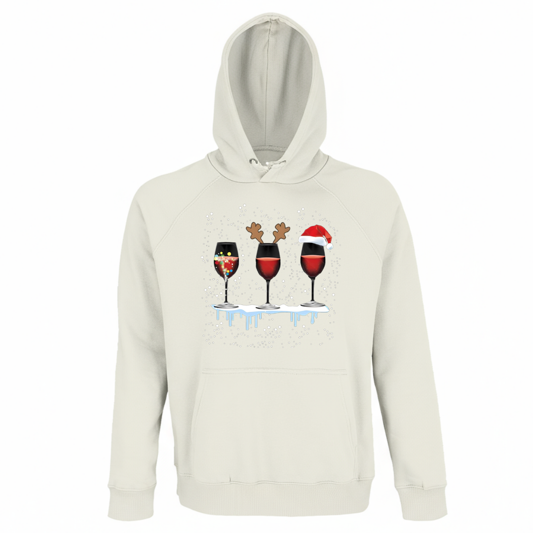 Christmas Wine Party - Unisex Bio Hoodie