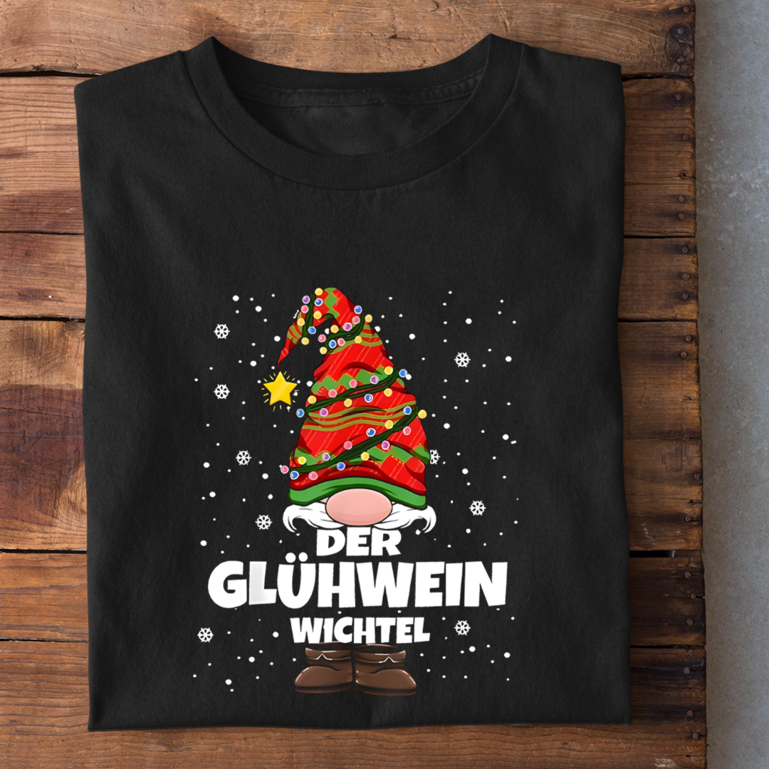 Der Glühwein Wichtel - Herren Bio-Baumwolle T-Shirt
