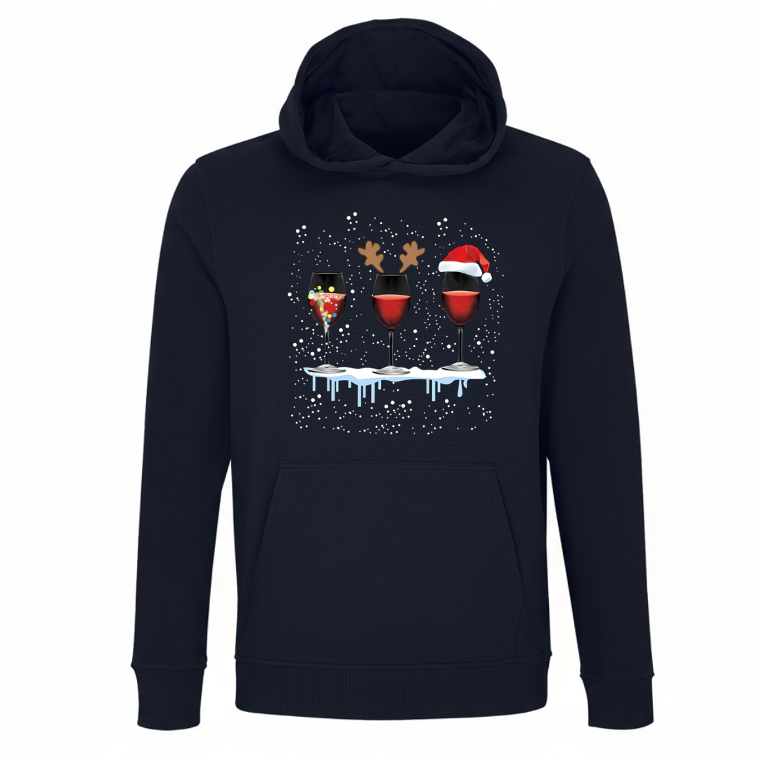 Christmas Wine Party - Unisex Bio Hoodie