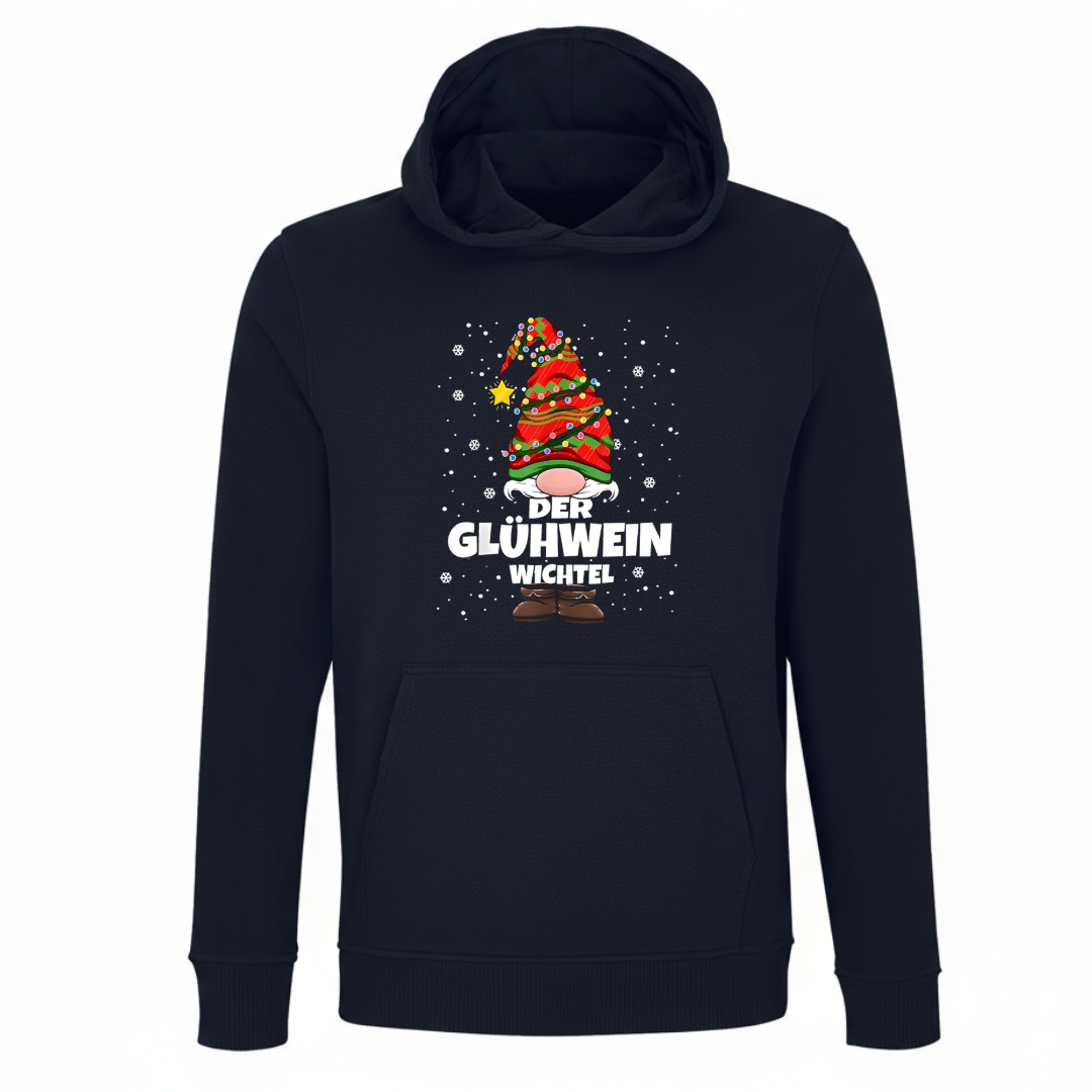 Der Glühwein Wichtel - Unisex Bio Hoodie