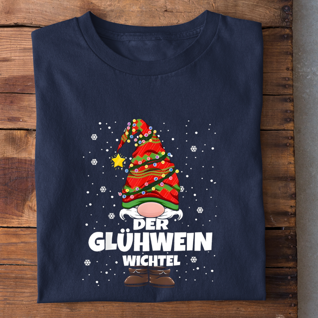 Der Glühwein Wichtel - Herren Bio-Baumwolle T-Shirt