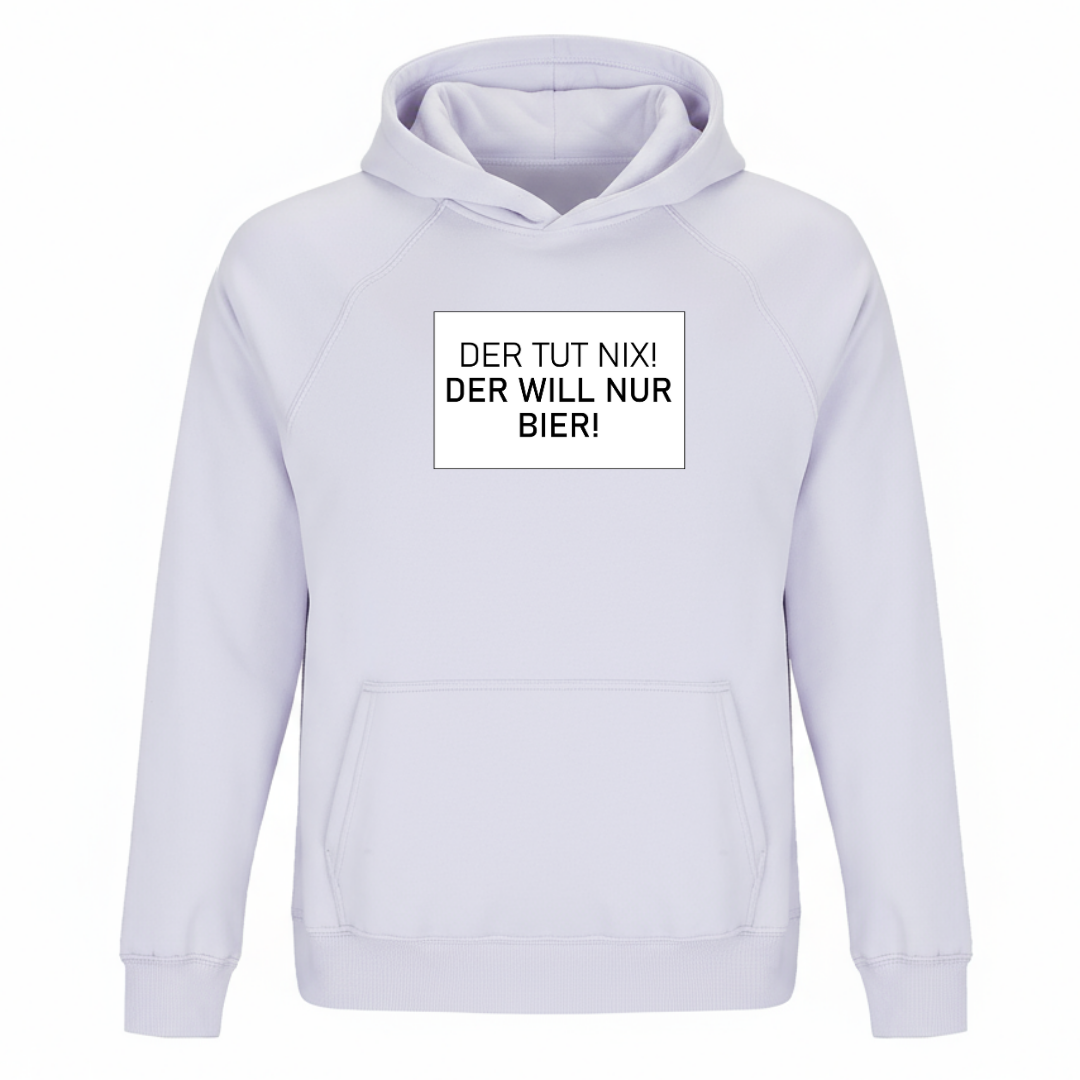 Der tut nix der will nur Bier - Unisex Bio Hoodie