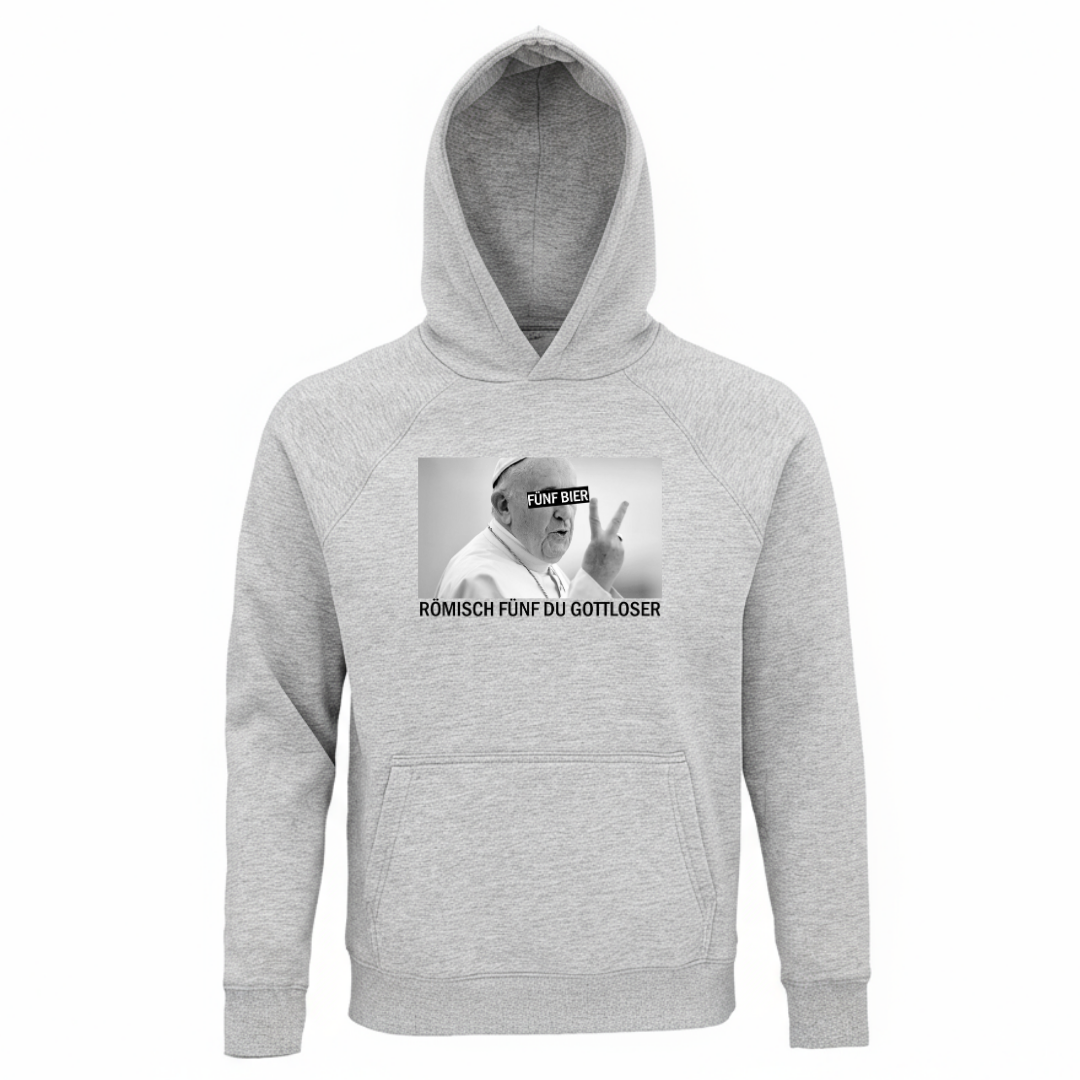Römisch fünf du Gottloser - Unisex Bio Hoodie