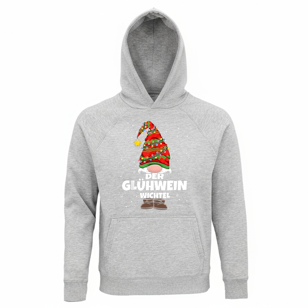 Der Glühwein Wichtel - Unisex Bio Hoodie