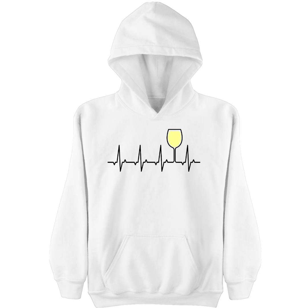 Weißwein Herzschlag - Damen Hoodie