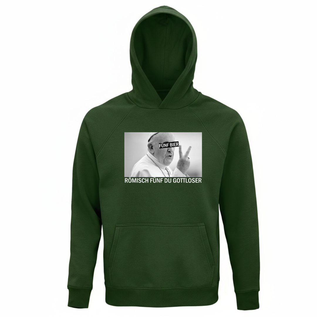Römisch fünf du Gottloser - Unisex Bio Hoodie