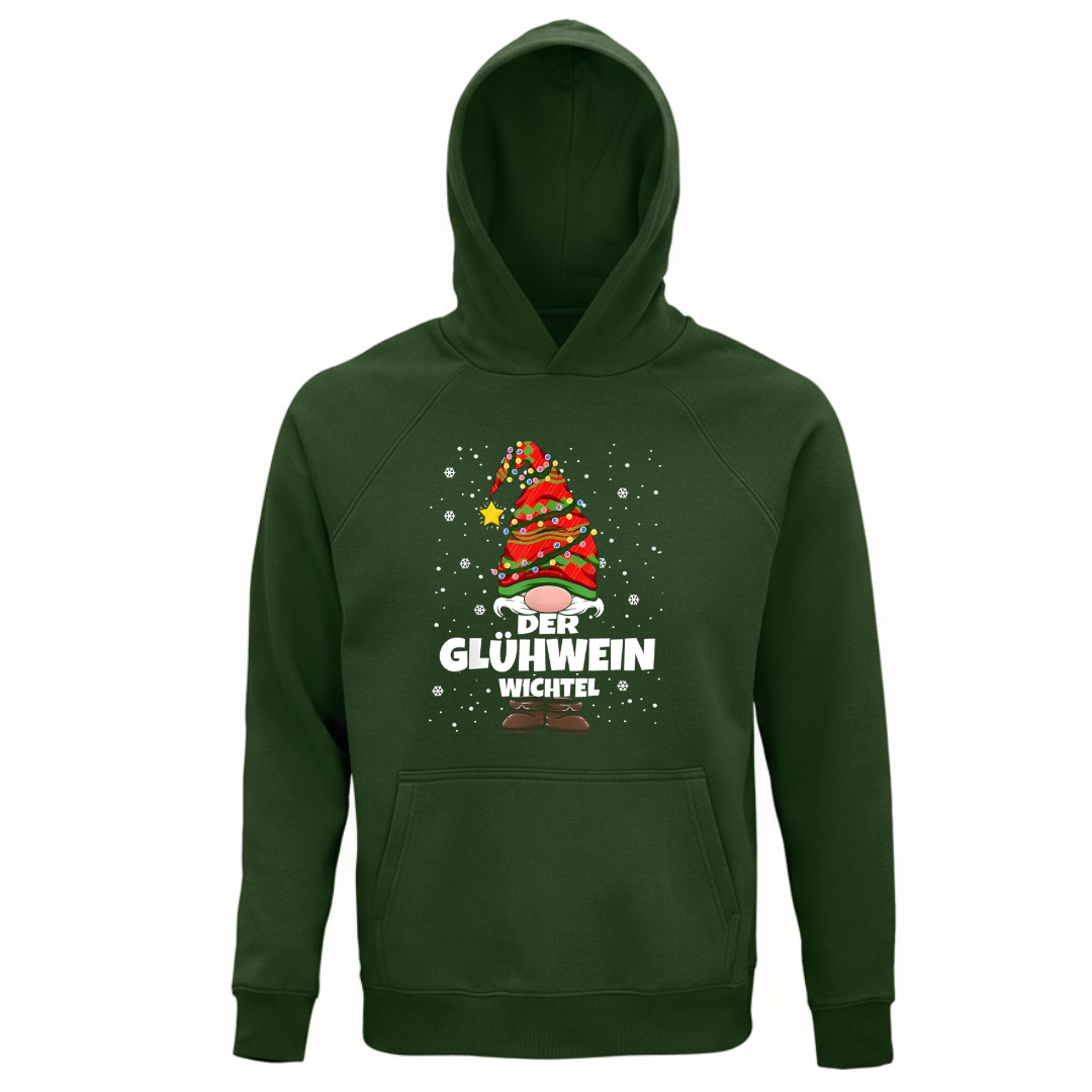 Der Glühwein Wichtel - Unisex Bio Hoodie