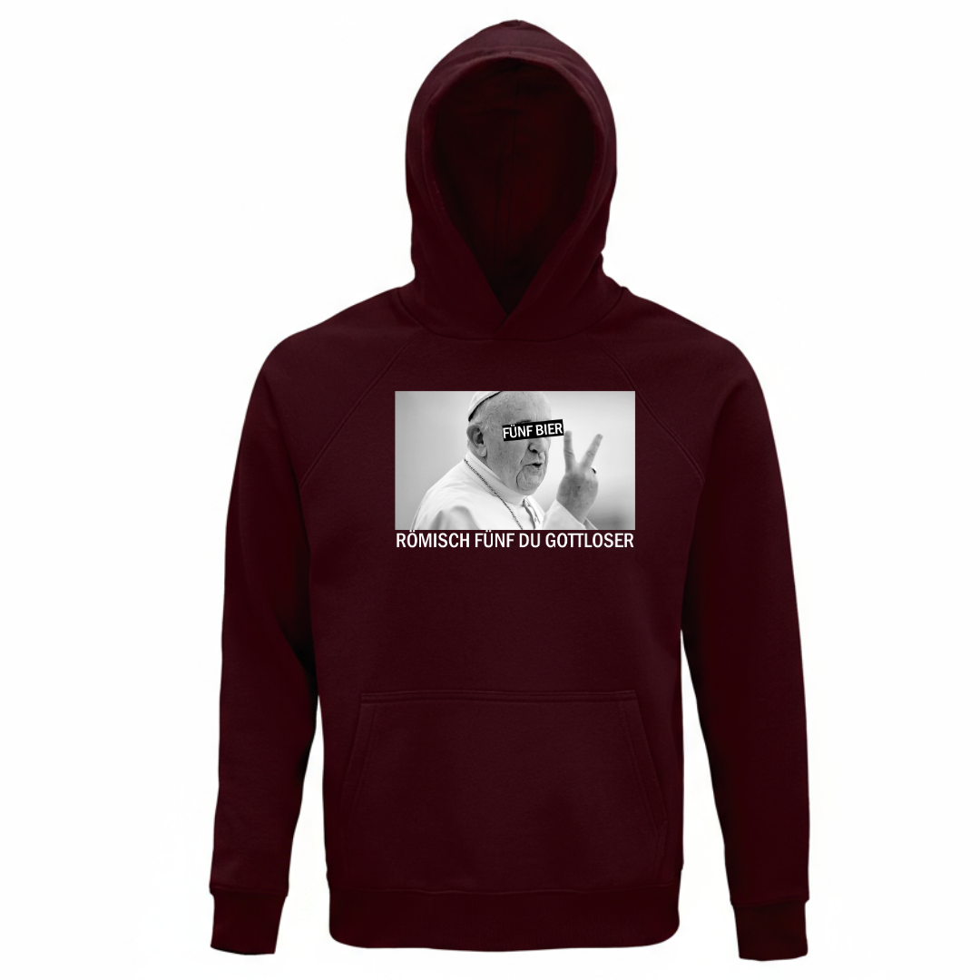 Römisch fünf du Gottloser - Unisex Bio Hoodie