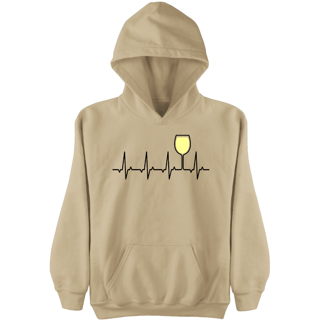 Weißwein Herzschlag - Damen Hoodie