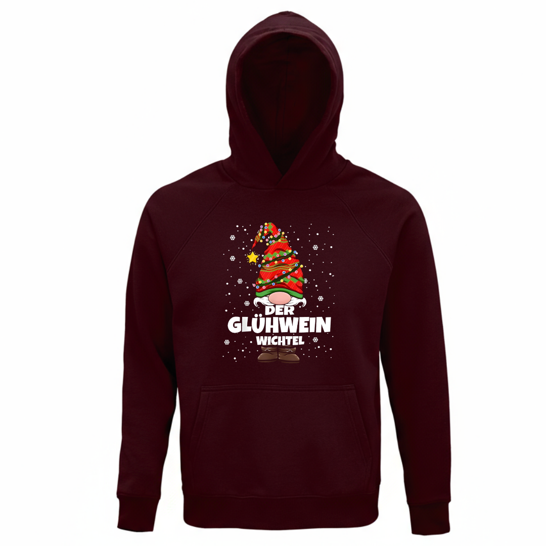 Der Glühwein Wichtel - Unisex Bio Hoodie