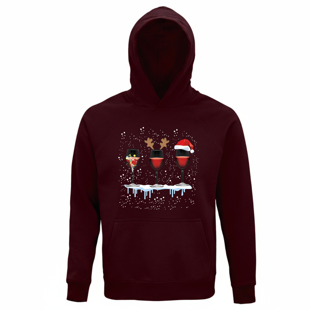 Christmas Wine Party - Unisex Bio Hoodie