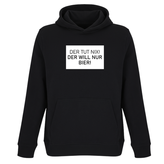 Der tut nix der will nur Bier - Unisex Bio Hoodie