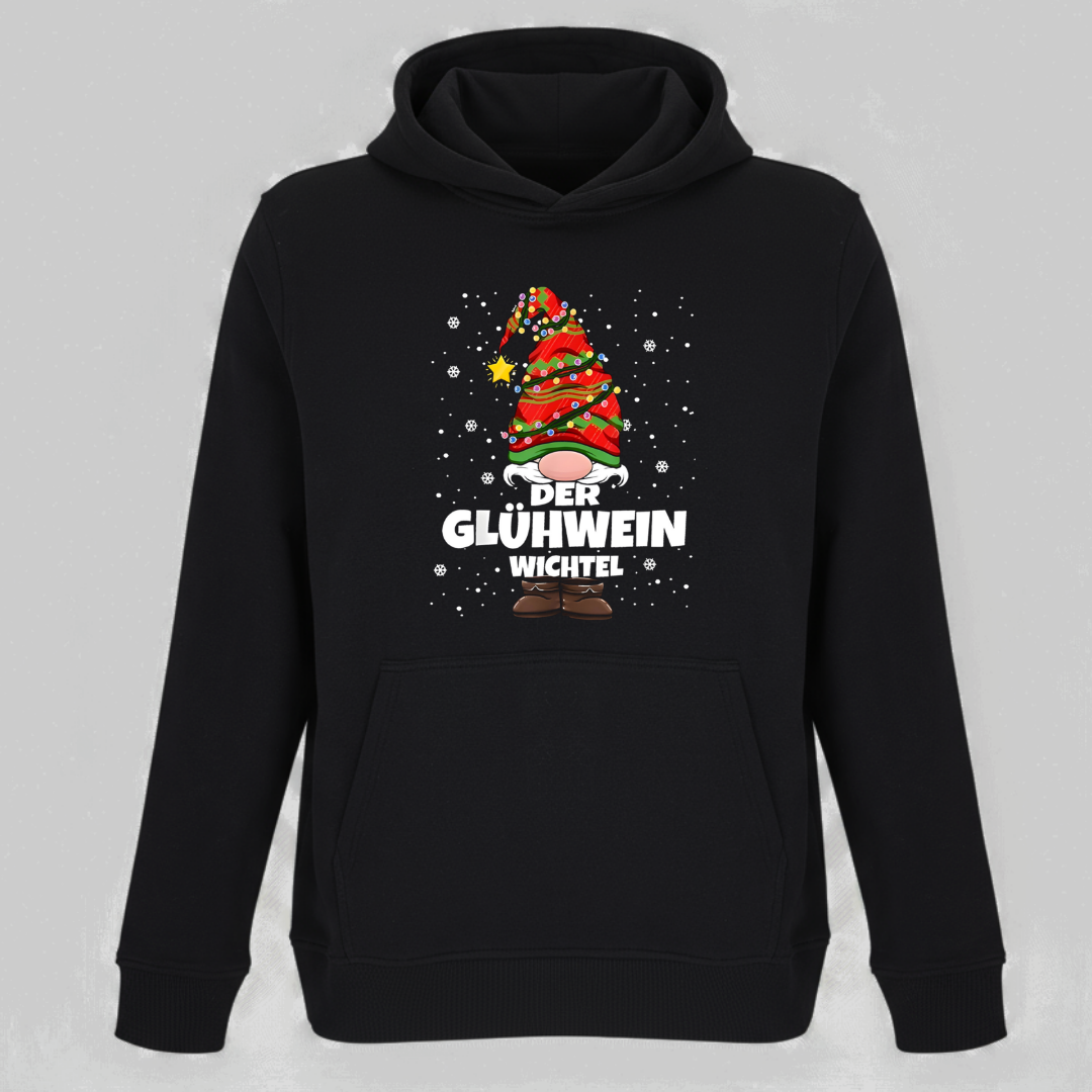 Der Glühwein Wichtel - Unisex Bio Hoodie