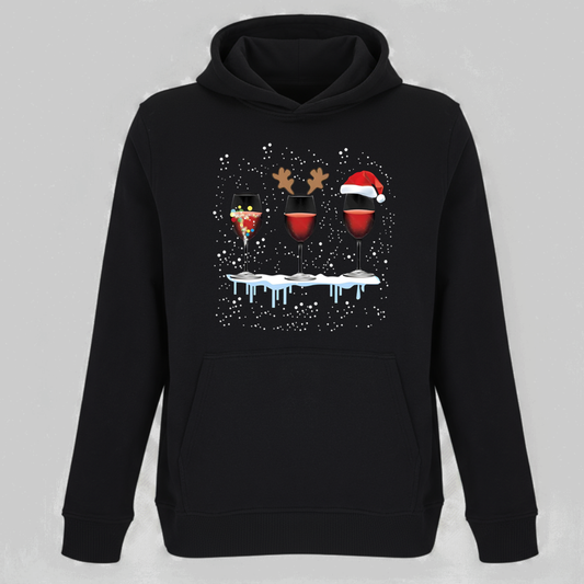 Christmas Wine Party - Unisex Bio Hoodie