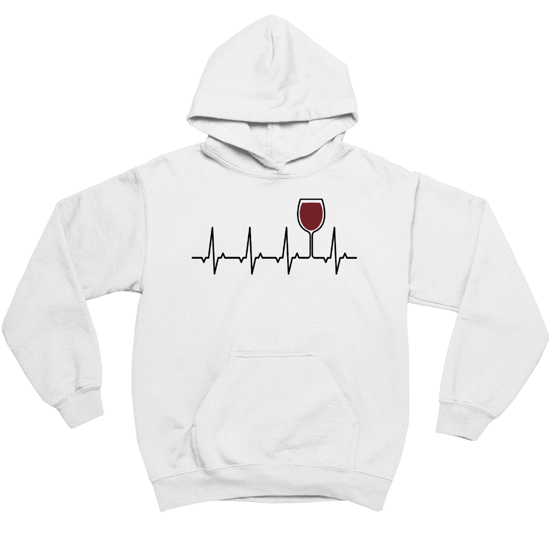 Rotwein Herzschlag - Herren Hoodie