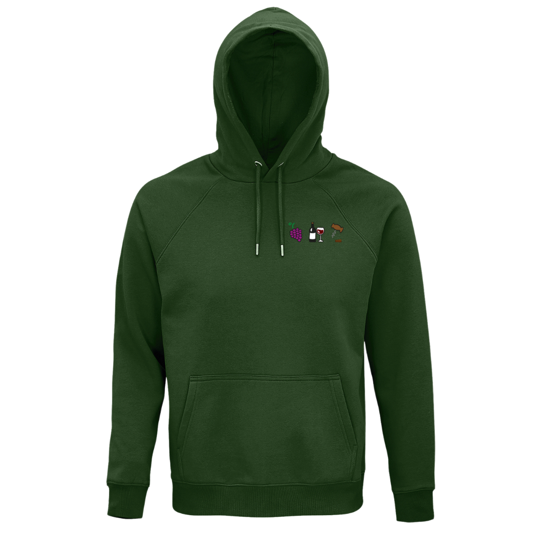 Weinliebhaber - Unisex Bio Hoodie