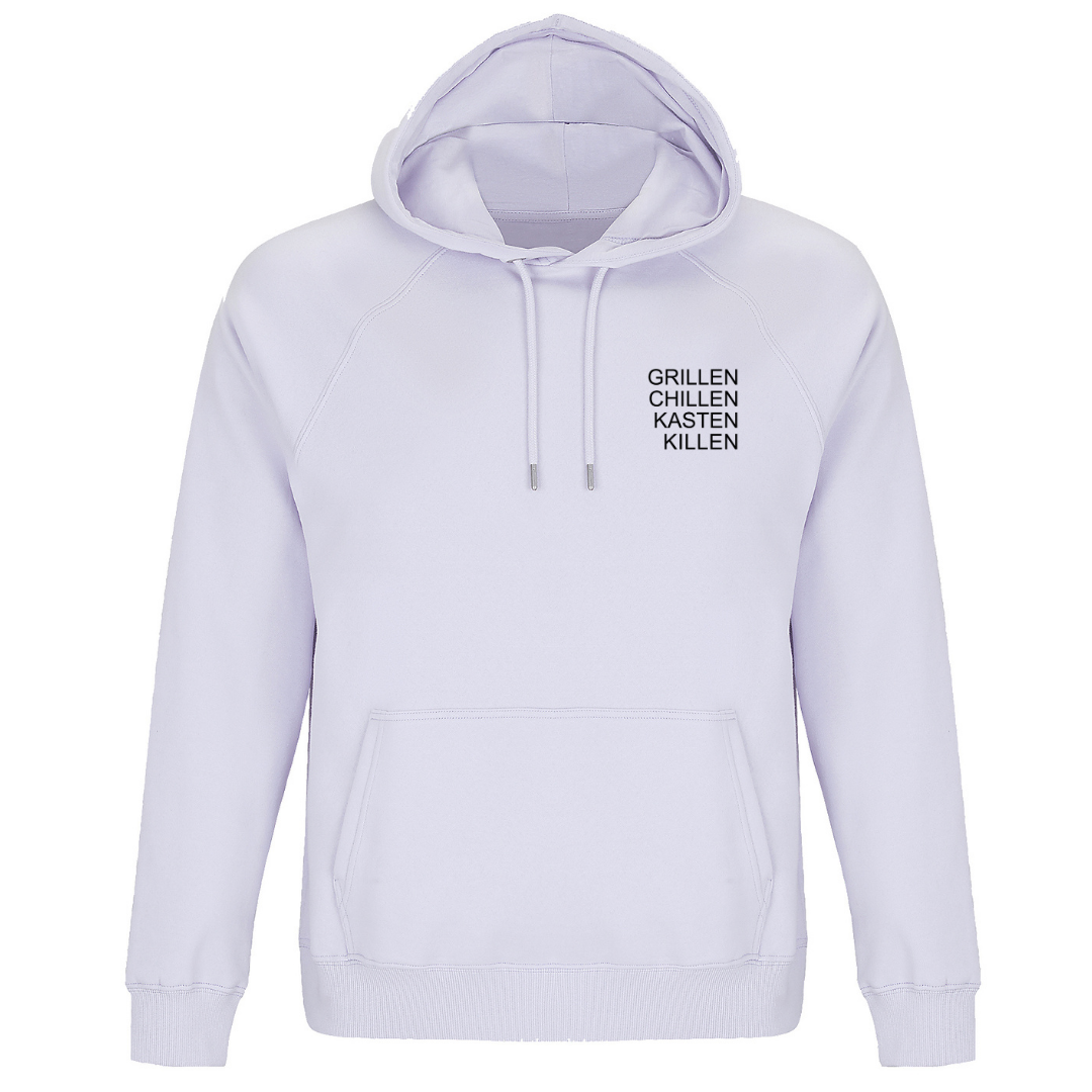 Grillen Chillen Kasten Killen - Unisex Bio Hoodie