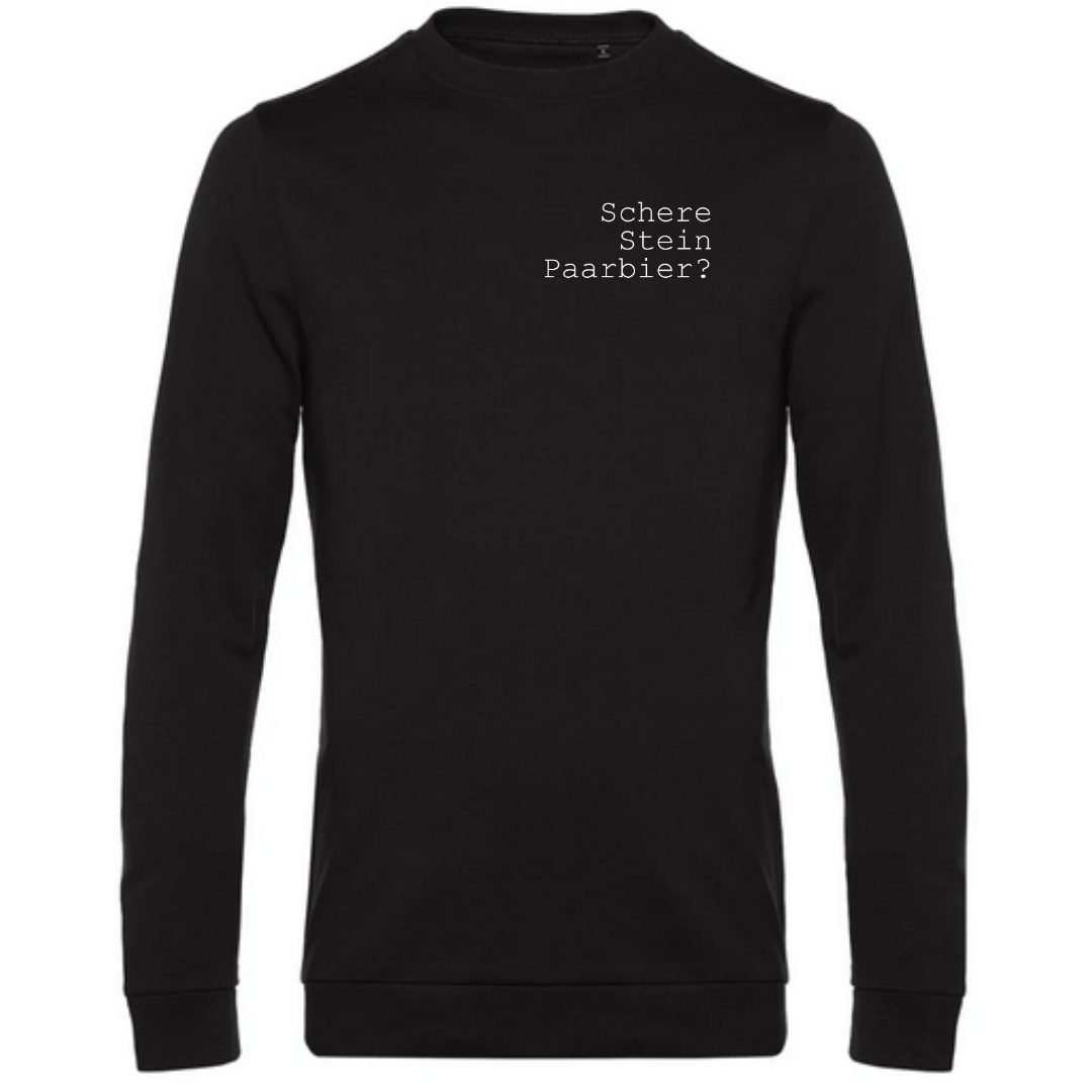 Schere Stein Paarbier? - Herren Sweatshirt