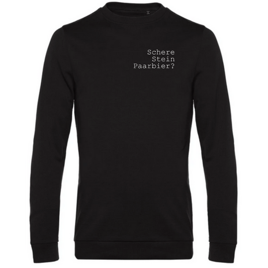 Schere Stein Paarbier? - Herren Sweatshirt