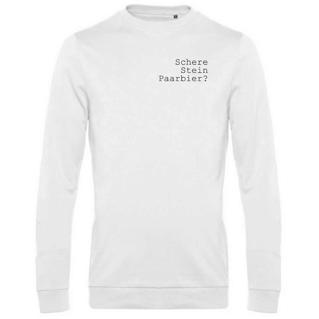 Schere Stein Paarbier? - Herren Sweatshirt