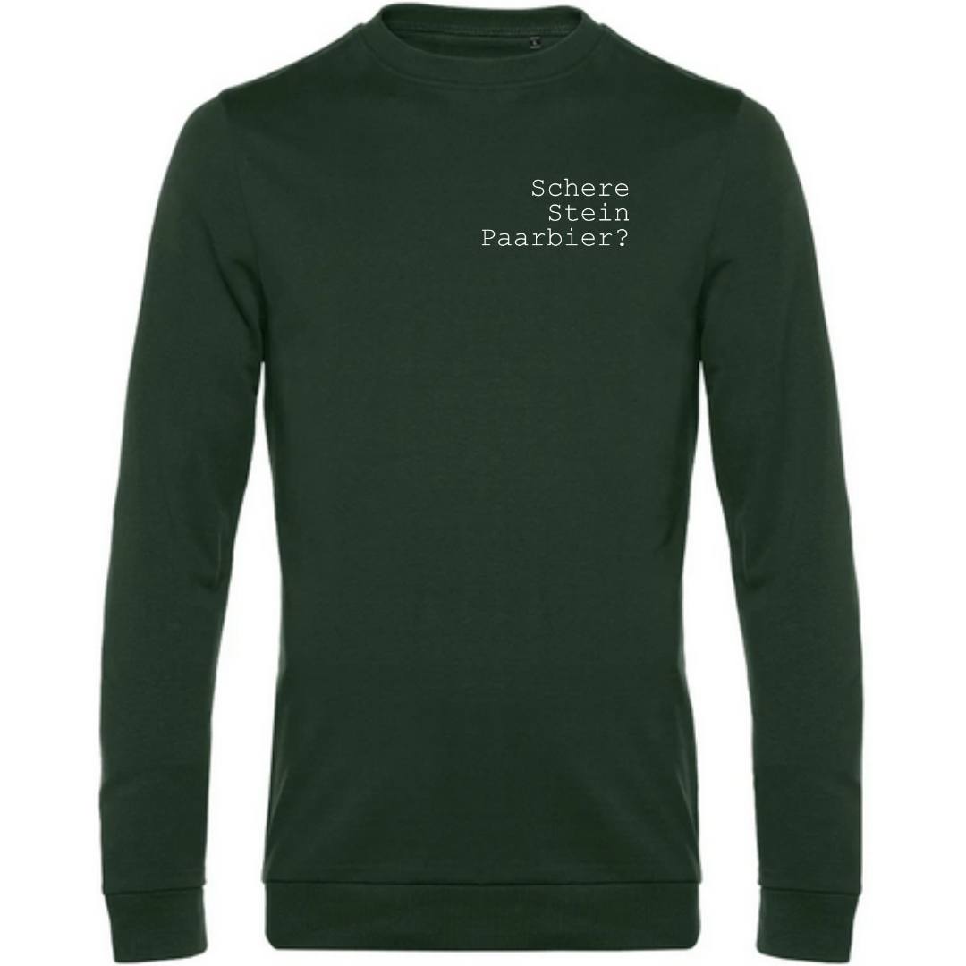 Schere Stein Paarbier? - Herren Sweatshirt