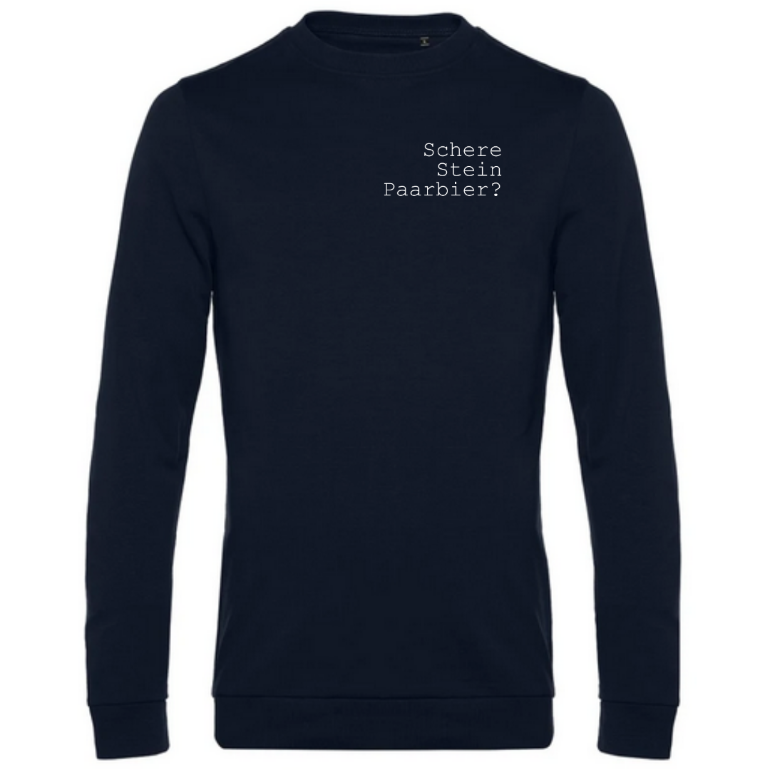 Schere Stein Paarbier? - Herren Sweatshirt