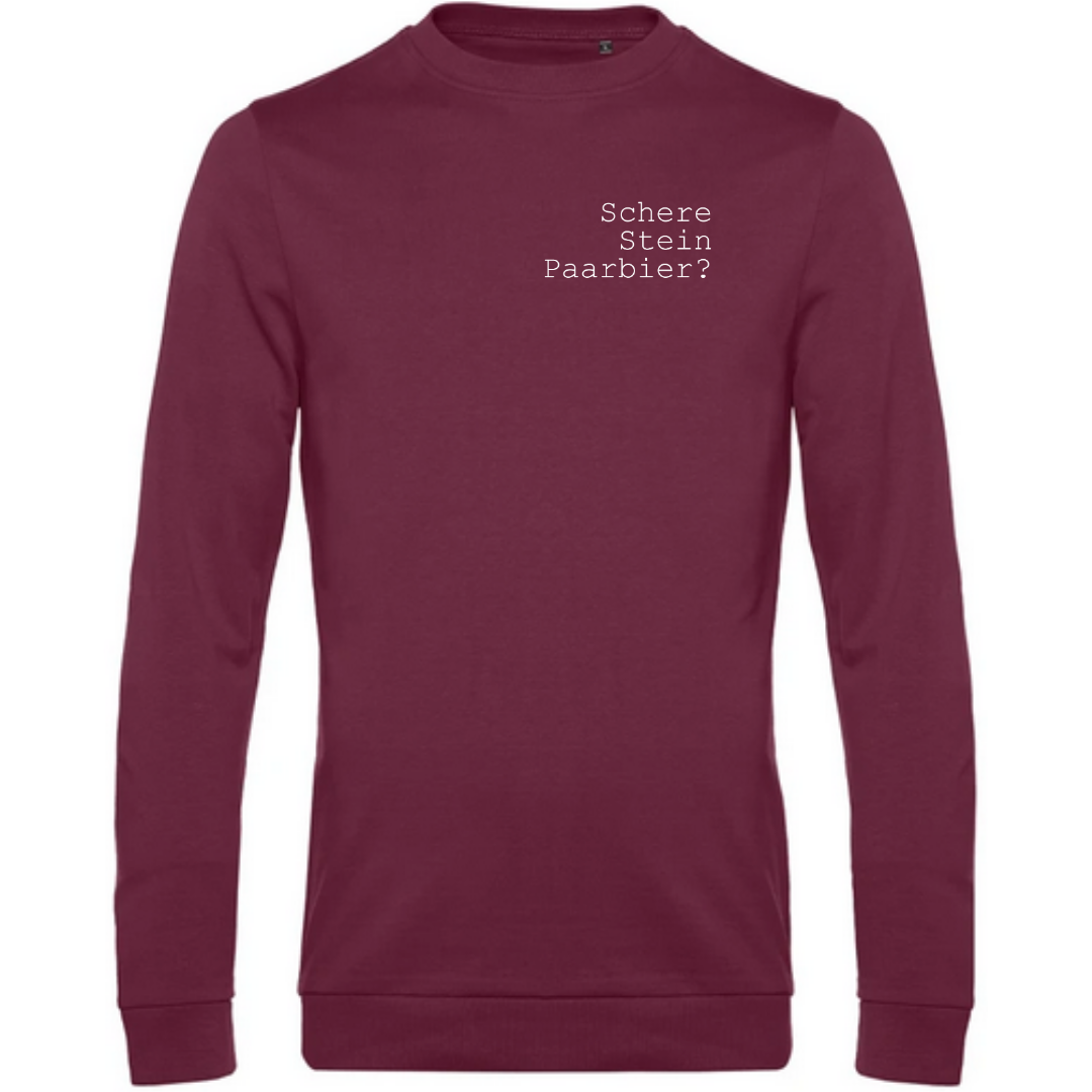 Schere Stein Paarbier? - Herren Sweatshirt